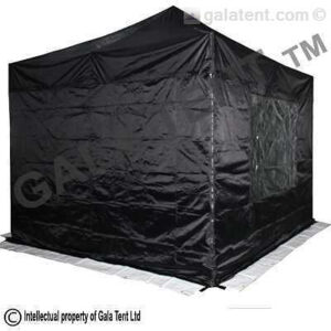 Zijwandenset voor Luxe pro. PVC-coated Vouwtent/Partytent 3m x 3m (Zwart)