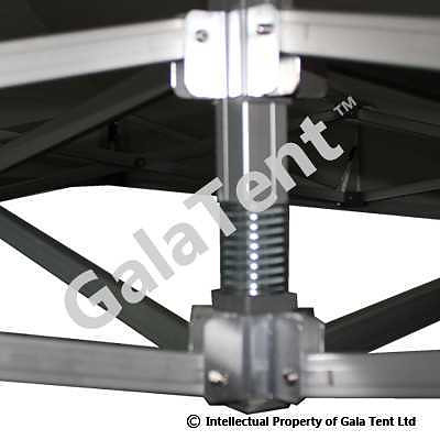 Luxe pro. PVC-coated Vouwtent/Partytent 3m x 3m Zwart - Afbeelding 2