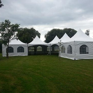 Luxe pro. PVC Pagode tent 5m x 30m (incl. opzetten)
