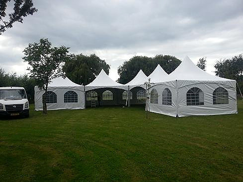 Premium PVC pagoda tent 5m x 10m (assembly included)