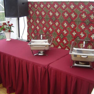 Large buffet table & cover