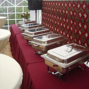 Complete chafing dish & fuel gel
