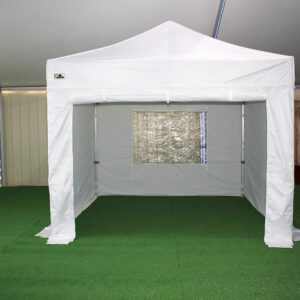 Sidewall set for premium PVC-coated pop-up gazebo 3m x 3m – white