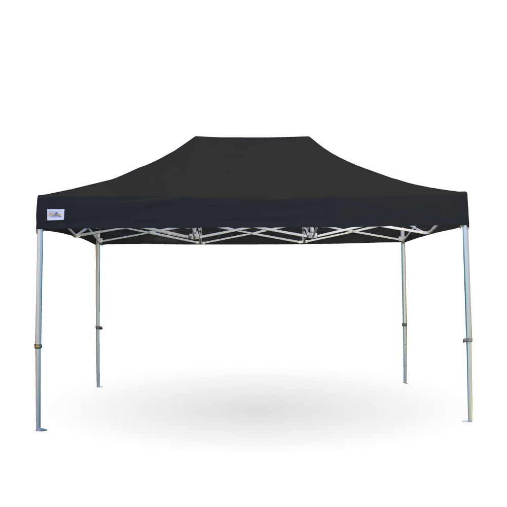 Premium PVC-coated pop-up gazebo 3m x 4.5m – black