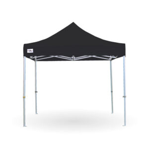 Premium PVC-coated pop-up gazebo 3m x 3m – black